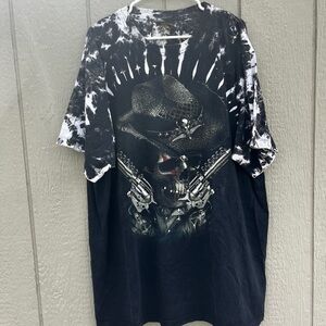 Vintage Joys Rock Skull Cowboy Dyed Tee size XXL